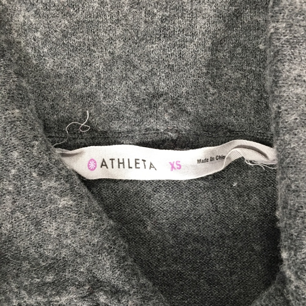 Athleta Ashland Charcoal Heather Cowl Neck Sweater - Picture 6 of 6